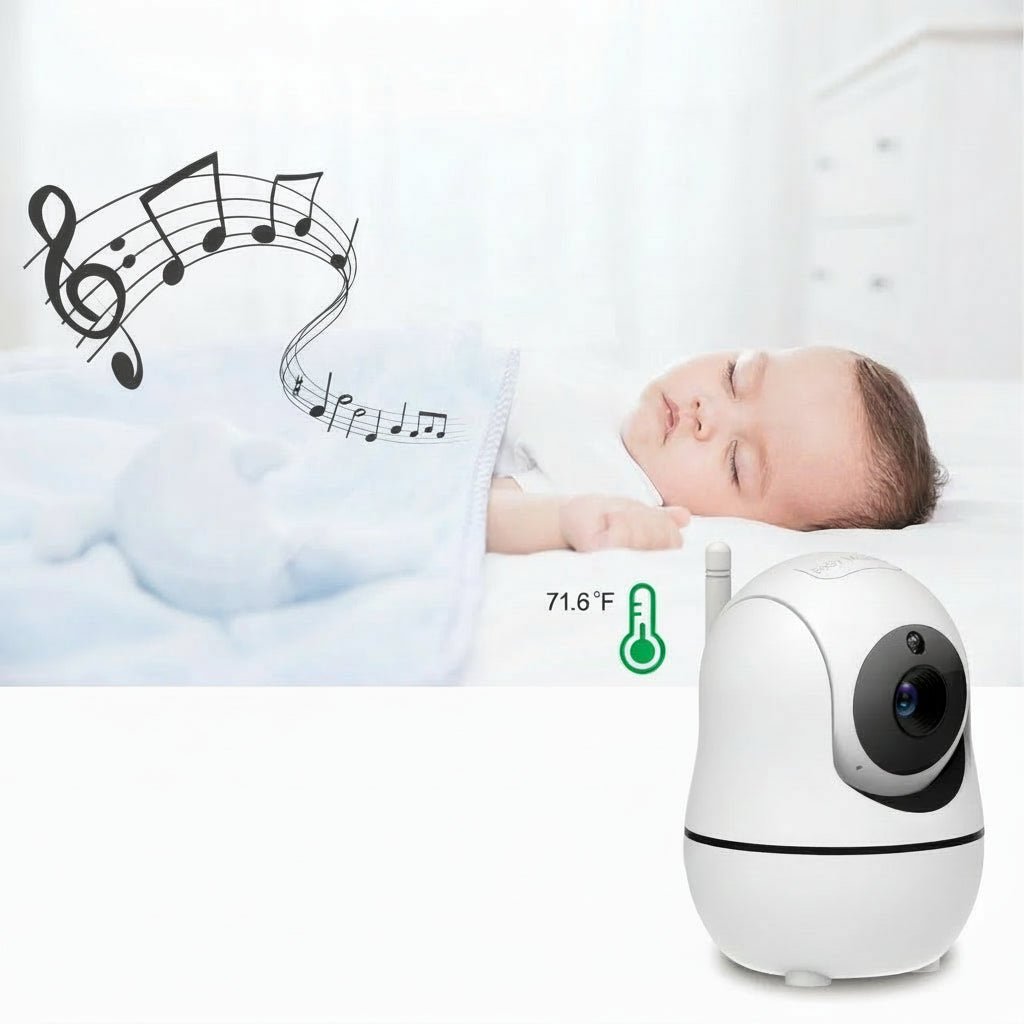 Babyphone vidéo 5 pouces avec 2 caméras
