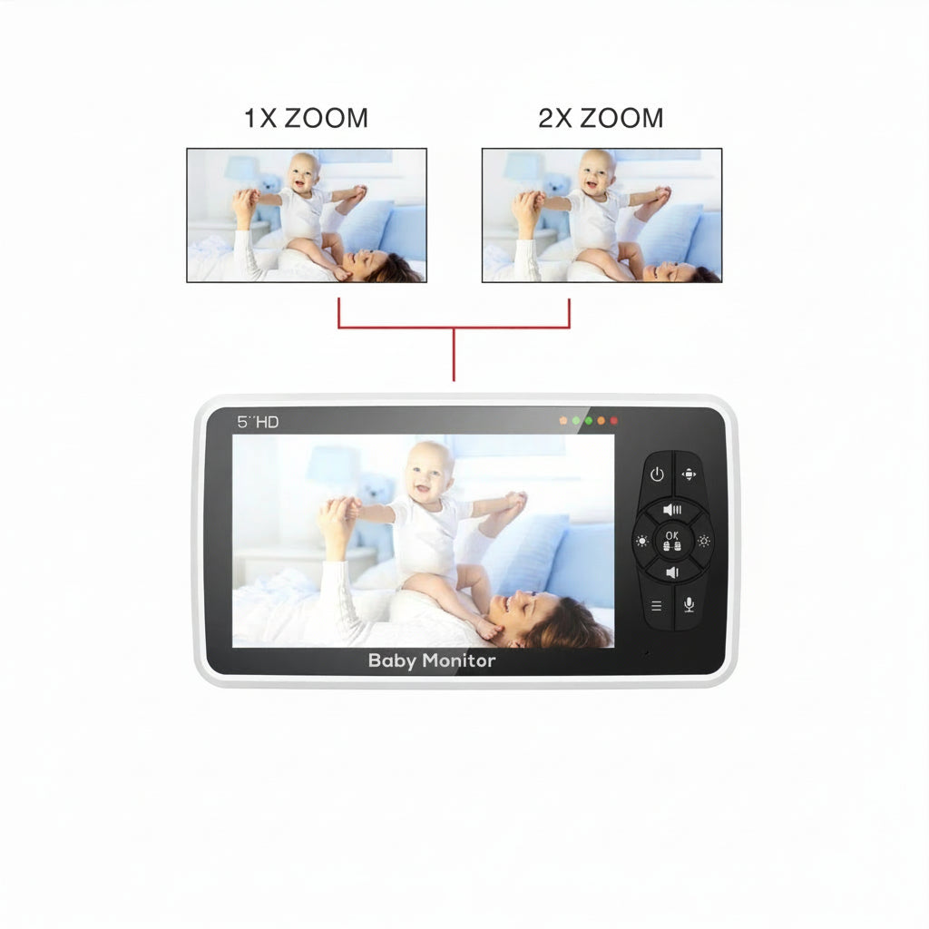 Babyphone vidéo 5 pouces