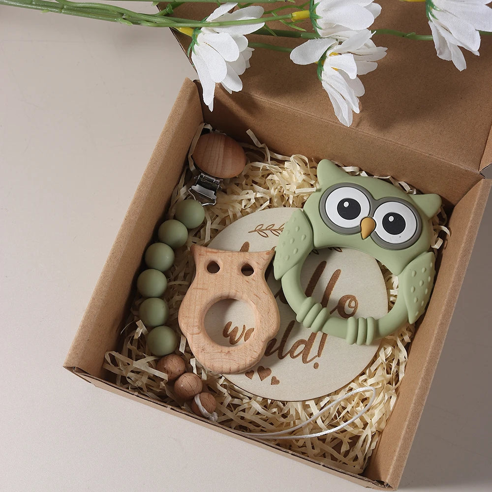 Coffret cadeau naissance hibou