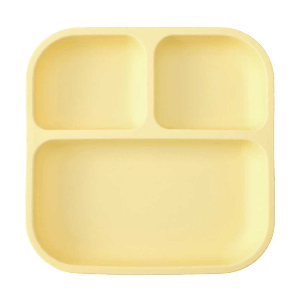 Assiette carré compartimentée en silicone