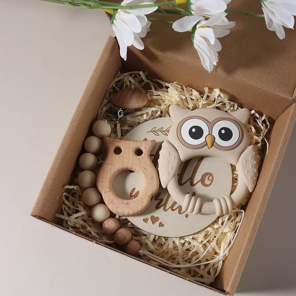 Coffret cadeau naissance hibou