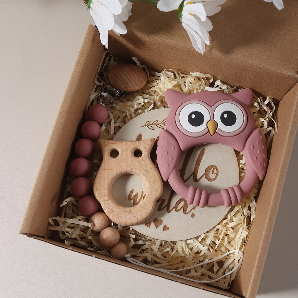Coffret cadeau naissance hibou