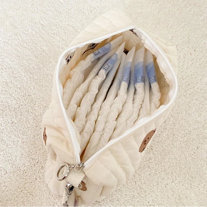 Pochette matelassée ourson